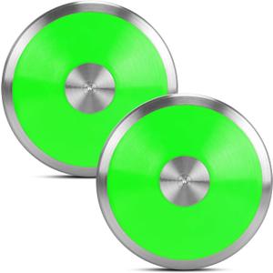 1 kg Sports Training Discus 2 Pcs for Girls Boys School Track and Field, 1kg Nylon Discus with Steel Rim and Center, Men Women Discuses Outdoor Practice Throwing