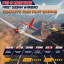 LEAMBE Brushless 4 Channel RC Plane, Ready to Fly Aerobatic Aircraft, Easy Control for Beginners, P51 Mustang RC Airplane for Adults Red, Extra Large
