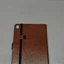 DTTO for iPad 9.7 Inch 5th/6th Generation 2018/2017 Case with Apple Pencil Holder, Premium Leather Folio Stand Cover Case for Apple iPad 9.7 inch, Also Fit iPad Pro 9.7/Air 2/Air - Dark Brown