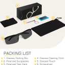 Night Driving Glasses For Men Night Vision Glasses Anti Glare Glasses Anti Headlight Glare For Commute & Long Drives