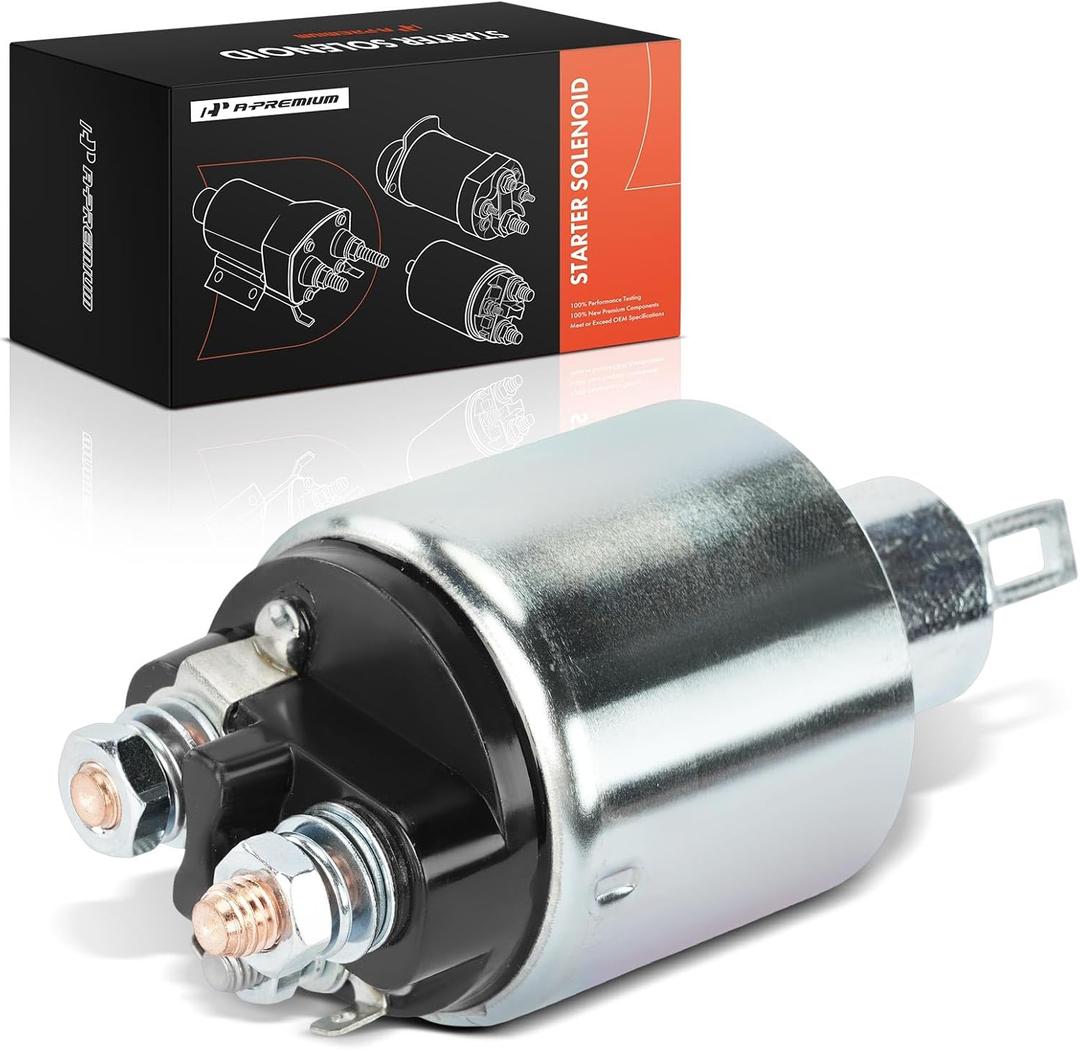 A-Premium Starter Solenoid Compatible with Mercedes-Benz & Porsche Models - C220 1994-1995, 300SE 1993, 911 1999-2001/2004-2008, Boxster 1999-2008, Cayman 2006-2008, 944, 968, Carrera GT - 12V