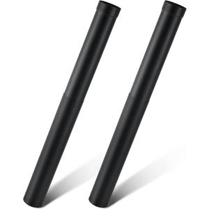 Yaocom 2 Pcs 6" Single Wall Stove Pipe 38" to 70" Telescoping Pipe