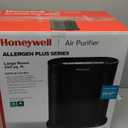 Honeywell AllergenPlus HEPA Air Purifier, Airborne Allergen Reducer for Large Rooms, Reduces Allergens, Smoke, Wildfire Smoke, Pollen, Pet Dander and More, Black, HPA200