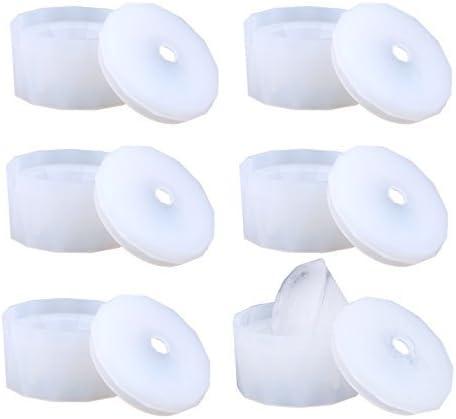 Bella Ice Cube Molds & Trays- Pack of 6 Silicone Ice Diamond Mold with Lid. Great for Cocktails, Candy, Soap or Chocolate