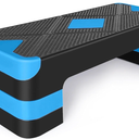 Adjustable Workout Aerobic Stepper in Fitness & Exercise Step Platform Trainer 3 settings adjustable height 4-6-8