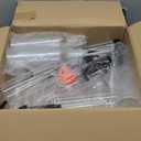 14 Pcs 25 oz Syrup Bottles with Pump Long Neck Plastic Syrup Dispenser Bottles with Funnels and Labels for Coffee Bar Home Party Accessories