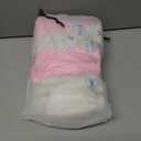 2 x IGUO 3D Pink White Flowers Decorations 6PCS Nursery Paper Flowers for Girl Home Decor Baby Shower Centerpiece Wedding Birthday Party