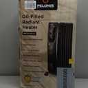 PELONIS PHO15A2AGB, Basic Electric Oil Filled Radiator,black space heater, 26.10 x 14.20 x 11.00