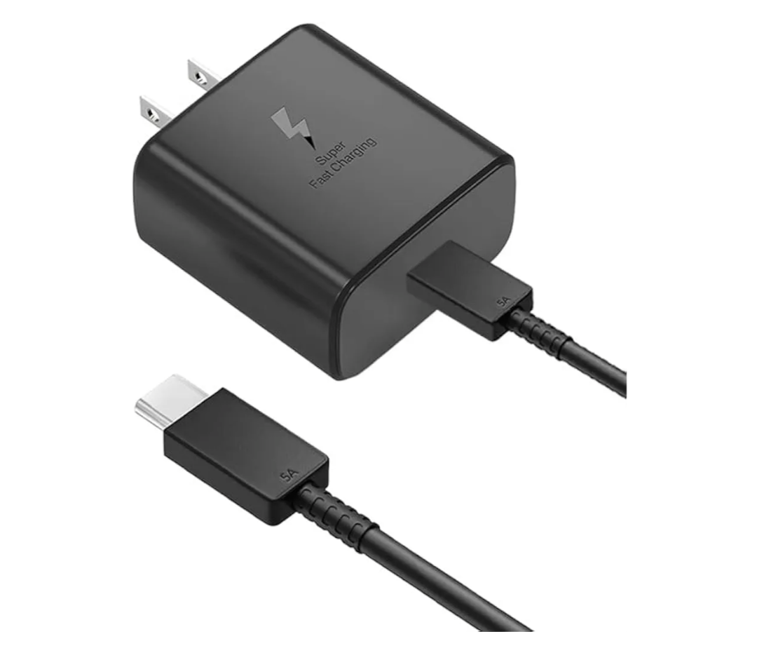 Galaxy A16 A15 5G Phone Charger for Samsung Galaxy A25 A26 A35 A36 A45 A46 A55 A56 5G Samsung Android Phone 45W Type C Adapter Blcok with 5A Fast Charging Cable Cord 6.6Ft