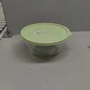 Extra Large Glass Mixing Bowls Clear Glass Salad Cooking Bowls for Kitchen Salad Bread Storage (4.7Qt)
