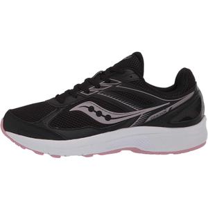 Saucony Women's Cohesion 14 Sneaker (7.5, Black/Pink)