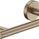 JQK Champagne Bronze Toilet Paper Holder, 7.5 Inch Double Post Pivoting Tissue Holder for Bathroom Wall Mount, 304 Stainless Steel Hold Mega Rolls, TPH150-CB