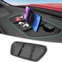 Center Console Organizer Compatible with 2022-2024 Nissan Frontier S/SV/Pro-X/Pro-4X/SL Accessories (NOT FIT 2025 2026), Dashboard Insert Tray Storage Box with Phone Holder Dash Organizer