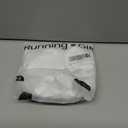 RUNNING GIRL Sports Bras for Women, Medium-High Impact Running Strappy Sports Bra with Removable Pads (White, L)