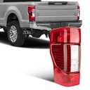 Autoverve Tail Lights Fit Ford F250 F-250 F350 F-350 Super Duty 2020 2021 2022 Rear Halogen Brake Back Up Cover Taillights with Blind Spot Assembly Left Driver Side LC3Z-13405-D(Lamp not Include)