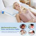 Cooling Bed Pillows for Sleeping Queen Size Set of 2, Double-Sided Memory Foam Cool Pillow with Zipper for Hot Sleepers, Cold Pillows for Side, Back or Stomach Sleepers (Shell)