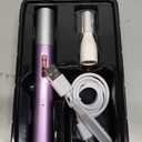 2025 Rechargeable Nose and Ear Hair Trimmer for Women Men  Painless Facial and Eyebrow Hair Remover, Dual-Edge Blades, IPX7 Waterproof, Compact and Portable Electric Clipper (Purple)