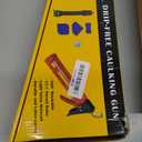 Caulk Gun Kit, Caulking Gun No Drip with 3 Silicone Caulking Tool and 3 in 1 Caulk Remover Tool, 15:1 Thrust Ratio, Professional Hand Caulking Gun Tool for the Seams of Bathroom and Kitchen Sinks