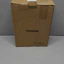 Ceramic Toilet Brush & Holder Set - Freestanding Deep-Cleaning Toilet Bowl Cleaner Brush, Stainless Steel Handle, Small & Sturdy for Storage, Easy to Clean, Non-Scratching (Sand)