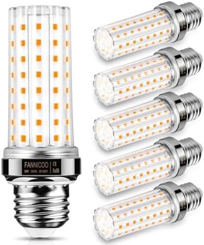 LED Light Bulb 6pcs 150W Equivalent 2500Lumen 3000K Warm White 20W LED Corn Light Bulb E26/E27 Base Non-Dimmable Ceiling Fan Light Bulbs for Home Garage Kitchen Indoor