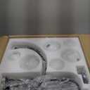 Modern Black Chandelier 6 Lights Sputnik Chandelier for Dining Room Large L40 Mid Century Ceiling Pendant Light Fixtures with Withe Glass Globe Shades for Foyer Bedroom