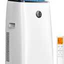 14000 BTU Portable Air Conditioner for Large Rooms up to 700 Sq. Ft., 3-in-1 Portable AC Unit with Fan, Dehumidifier, Self-Evaporating, 48dB Sleep Mode, Remote, Auto Swing, Window Kit