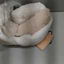 Town & Country Everyday CuddleTown Faux Linen Comfy Cozy Cuddler Pet Bed, Supportive & Calming, Non-Slip Bottom, Machine Washable Cover, Cream, XS 20"x14"x6" (Extra Small)