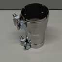 Stainless Steel 2.5 to 2.75 Inch Exhaust Adapter, 2.5" ID to 2.75" ID Exhaust Reducer Connector Pipe with Clamp