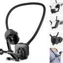 K&F Concept Magnetic Neck Phone Mount for Recording, Hands-Free POV/Vlog Video Filming, Magnetic Phone Chest Mount for GoPro DJI Insta360, Neck Holder for iPhone 16 15 14 13 12 Series