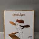 dressfan Fascinator Hats for Women,Linen Vintage Feather Headwear for Derby/Church/Wedding/Cocktail/Tea Party (White)