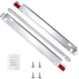 TOMOON KSTK1 Laundry Stacking Kit for 27" L-G Washer and Dryer - Solid Metal with Chrome Finish, Replaces WSTK1 (Silver) - Optimized for Space