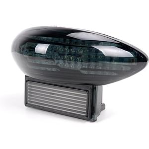 Motorcycle Smoked Lens LED Tail Light Brake Turn Signal Lamp Compatible with 1999-2007 Suzuki Hayabusa GSXR1300 & 2003-2006 Suzuki Katana 600/750