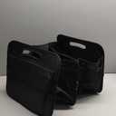 Deosk Car Trunk Organizer for SUV, Car Organizers and Storage with 6 Pocket, Car Accessories for Women/Men 50L Waterproof Polyester Trunk Organizer, Black (Medium)