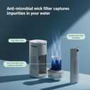 BLUEAIR Genuine Wick Filter, Replacement for DH3i 2-in-1 Purify + Humidify Air Purifier, Certified to Deliver Pure Water Humidification & Capture Water Minerals, Perfect Fit for Model DH3i