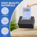 MaxGear 4" x 6" Direct Thermal Labels, 500 Fanfold Shipping Package Labels, Perforated White, Commercial Grade, Permanent Adhesive, Compatible with Most Thermal Printers, Blue