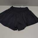 Women's Athletic Running Shorts with Pockets Crossover Butterfly Flowy Shorts Cute Summer Skorts (X-Large, Black)