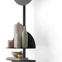 Umbra Solis Metal Display Shelf with 4 Adjustable Shelves, Black, 13.88 X 10.5 X 80.13 Inches