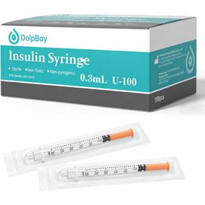 0.3ml jeringas, U-100 30G 5/16" (8mm), Pack of 100