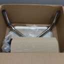 Vaunn Medical Foot Step Stool 350lbs Heavy-Duty Welded Steel Legs, Fully Welded Single Construction Frame, Anti-Skid Rubber Platform (Chrome Without Handle)