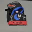 FLEXI New Classic Cord Retractable Dog Leash for Medium Dogs up to 44 lbs. 16 ft., Blue | Tangle-Free Pet Walking Leash with One-Handed Brake, Pause, Lock | German Quality Product