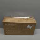 Tiny Land Kids Tent with Mat and Star Lights, Indoor Playhouse for Toddlers, 57"x36"x52" Large Reading Nook for Girls & Boys, Modern Bed Canopy for Kids Room (Cream)