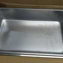 Ice Housing Bin with Removable Tray Ice Holder Container Wine Beer Champagne Drink Bucket Beverage Tub for Freezer Display Buffet Bar Counter Party Drink Chiller(Stainless Steel,21" X 13" X 5.5")