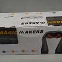 MagicMakers Neck Massager with Heat Gifts for Women, Men, Dad, Mom, Family, Friend, Mothers Day, Fathers Day, Christmas, Shiatsu Kneading Back Massager for Shoulder, Pain Relief, Muscle Soreness (Gray)