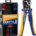 haisstronica 201PCS Wire Stripper Kit - Automatic Wire Stripping Tool for AWG 24-10 Cables with Insulated Terminals, Self Adjusting Universal Wire strippers and Crimpers for Electrical Work