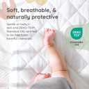 Margaux & May Crib Mattress Protector 100% Waterproof Baby Crib Mattress Protector Pad, Highly Absorbent Quilted Cover, Oeko-TEX Certified, Noiseless, Fitted 28" x 52" Standard Crib Fit, 1 Pack Standard Size