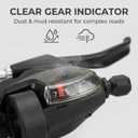 SL-M315-7 Speed Bike Shifter Right Thumb Gear Shifter Bicycle Shift Lever MTB Mountain Bike Shifter Trigger Shifter Commuter Folding Hybrid Bike Gear Shifter with Gear Indicator