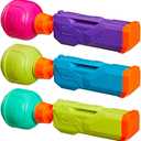 Nerf Super Soaker Bottle Burst Trio | 3 Pump Action Water Toys | Removable 4 Fl. Oz. Capacity Bottles | Kids Outdoor Toys | Ages 6+