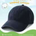 FURTALK Toddler Baseball Hat Kids Boys Girls Adjustable Washed Cotton Baseball Cap with Ponytail