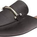 Amazon Essentials Women's Buckle Mule (9 Wide, Black)