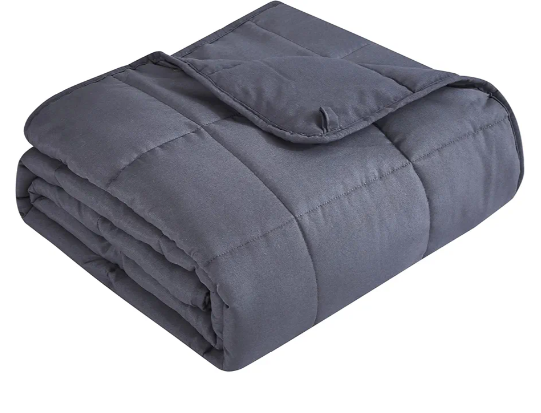 Topcee Weighted Blanket for Adults (15 lbs, 48" x 72") Twin Size Soft Cooling Heavy Blanket Sleeping, Apply to 130-160 lbs Body, Thick Breathable Blanket with Glass Bead, Easy Care
